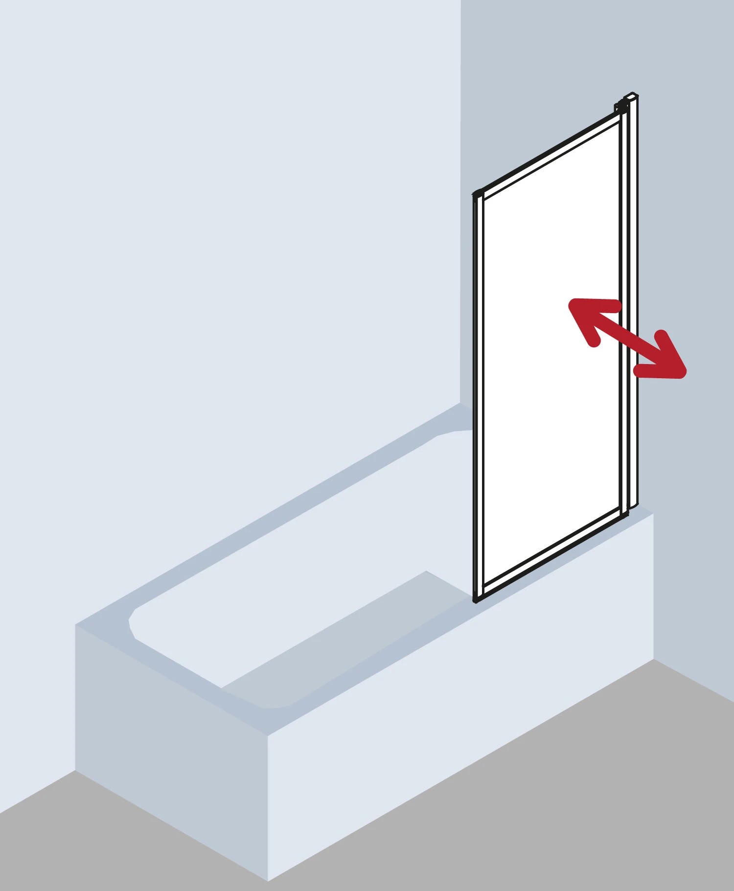 Kermi Vario 2000 Faltwand 1-flügelig V2FW1065142AK 70,1-71,7x140cm, Weiß, ESG Klar 3 Kermi Vario 2000 Faltwand 1-flügelig V2FW1065142AK 70,1-71,7x140cm, Weiß, ESG Klar – Bild 3