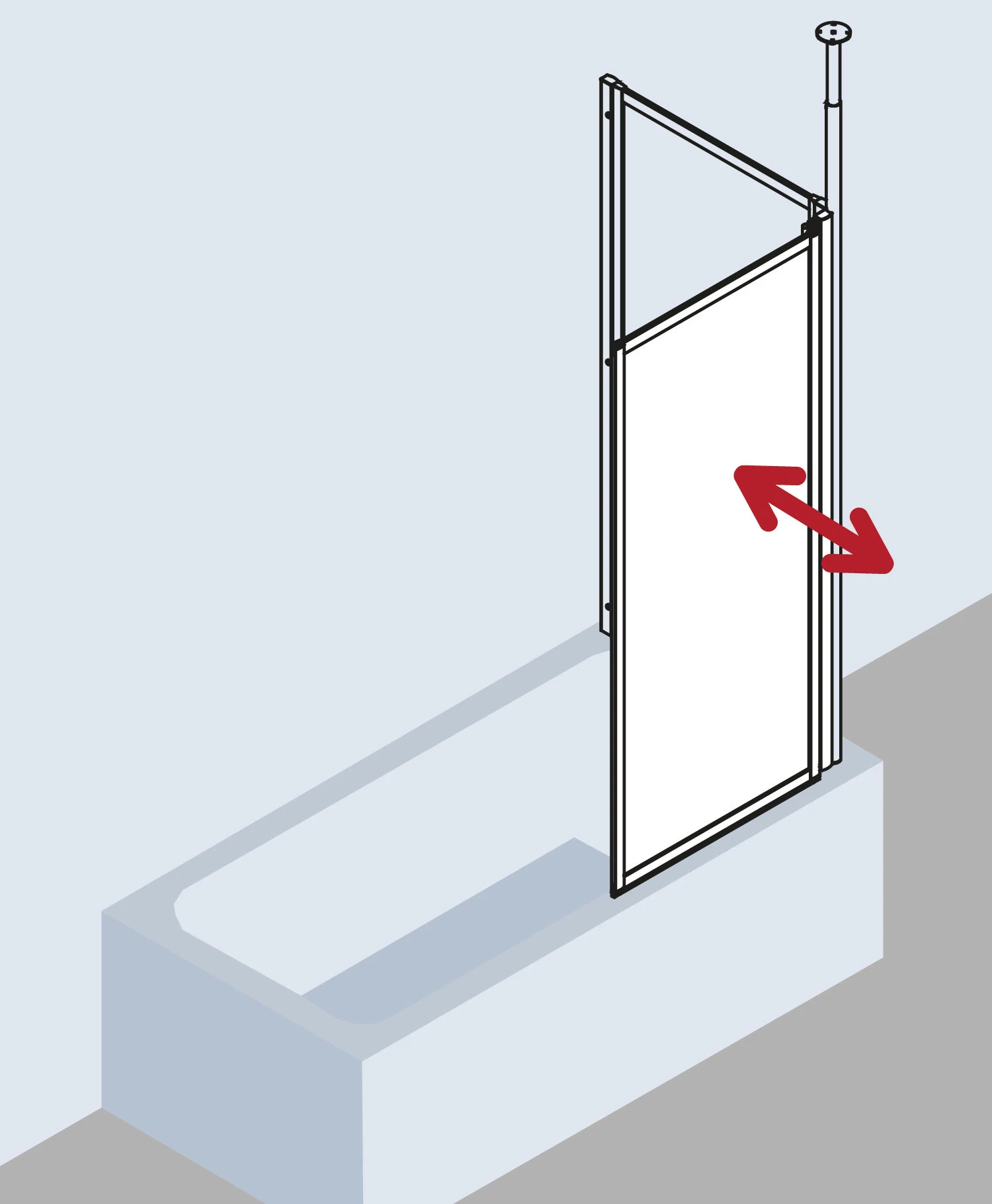 Kermi Vario 2000 Faltwand 1-flügelig V2FW1065142PK 70,1-71,7x140cm, Weiß, ESG Klar KermiClean 5 Kermi Vario 2000 Faltwand 1-flügelig V2FW1065142PK 70,1-71,7x140cm, Weiß, ESG Klar KermiClean – Bild 5