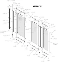 Kermi Vario 2000 Faltwand 1-flügelig V2FW1070142PK 75,1-76,7x140cm, Weiß, ESG Klar KermiClean -VIEGA Verkäufe Kermi Vario 2000 Faltwand 1 fluegelig V2FW1070142PK 751 767x140cm weiss ESG klar KermiClean 5