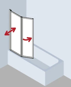 Kermi Vario 2000 Faltwand 2-flügelig V2FW2060142PK 115,1-116,7x140cm, Weiß, ESG Klar KermiClean 15 Kermi Vario 2000 Faltwand 2-flügelig V2FW2060142PK 115,1-116,7x140cm, Weiß, ESG Klar KermiClean -VIEGA Verkäufe Kermi Vario 2000 Faltwand 2 fluegelig V2FW2060142PK 1151 1167x140cm weiss ESG klar KermiClean 5