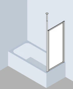 Kermi Vario 2000 Seitenwand V2TWD070141UK 61,4-64,6x140cm, Silber Mattgl., ESG SR Opaco -VIEGA Verkäufe Kermi Vario 2000 Seitenwand V2TWD070141UK 614 646x140cm silber mattgl. ESG SR Opaco 2