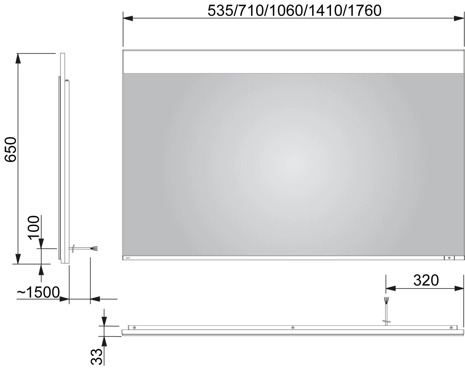 Keuco Edition 400 Lichtspiegel 11597172000 1060x650x33mm, Mit LED-Beleuchtung 2 Keuco Edition 400 Lichtspiegel 11597172000 1060x650x33mm, Mit LED-Beleuchtung – Bild 2
