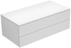 Keuco Edition 400 Sideboard Blanc/cachemir 105x38,2x53,5cm, 2 Auszüge, Eiche Anthrazit