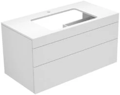 Keuco Edition 400 Waschtischunterbau 31572140100 105x54,6x53,5cm, Mit Hahnloch, Trüffel