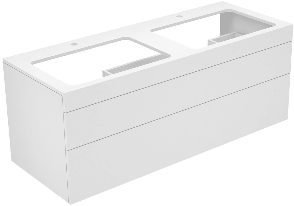 Keuco Edition 400 Waschtischunterbau 31574710100 140x54,6x53,5cm, Mit Hahnloch, Weiss/Anthrazit 1 Keuco Edition 400 Waschtischunterbau 31574710100 140x54,6x53,5cm, Mit Hahnloch, Weiss/Anthrazit