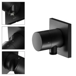 Keuco IXMO Pure Black Selection Ab- Und Umstellventil 59557370202 Unterputz, Brausehalter, Griff Pure, Eckig, Schwarz Matt -VIEGA Verkäufe Keuco IXMO Pure Black Selection Ab und Umstellventil 59557370202 Unterputz Brausehalter Griff Pure eckig schwarz matt 7