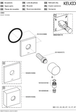 Keuco IXMO Schlauchanschluss DN15 59547010002 Verchromt, Eckig -VIEGA Verkäufe Keuco IXMO Schlauchanschluss DN15 59547010002 verchromt eckig 2