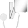 Keuco Kosmetikspiegel ILook_move 17613019000 Wandmodell, Beleuchtet, 200 X 200 Mm, Chrom