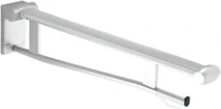 Keuco Plan Care WC-Stützklappgriff 34903170851 850mm, Aluminium Silber-eloxiert/weiß