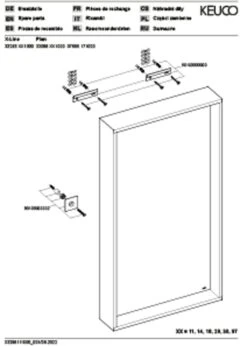 Keuco Plan Kristallspiegel 07895171000 460x850x105mm, Silber-gebeizt-eloxiert -VIEGA Verkäufe Keuco Plan Kristallspiegel 07895171000 460x850x105mm silber gebeizt eloxiert 2