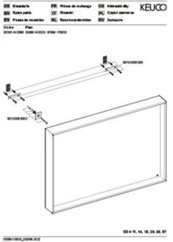 Keuco Plan Kristallspiegel 07895173000 Silber-gebeizt-eloxiert, 1000 X 700 X 105 Mm -VIEGA Verkäufe Keuco Plan Kristallspiegel 07895173000 silber gebeizt eloxiert 1000 x 700 x 105 mm 2