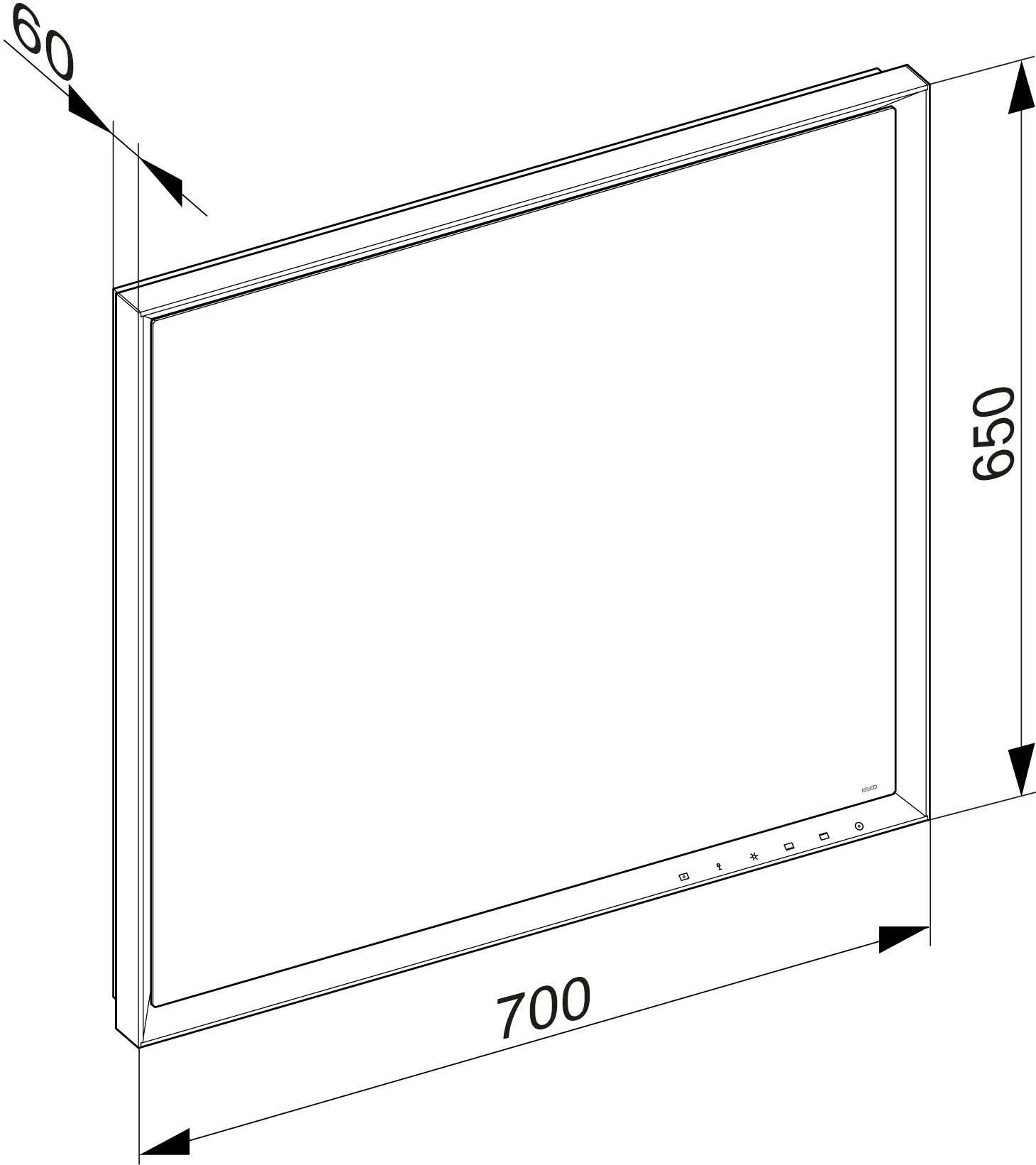 Keuco Royal Lumos Lichtspiegel 14598132003 700x650x60mm, 41+50 Watt, Schwarz-eloxiert, Spiegelheizung 2 Keuco Royal Lumos Lichtspiegel 14598132003 700x650x60mm, 41+50 Watt, Schwarz-eloxiert, Spiegelheizung – Bild 2