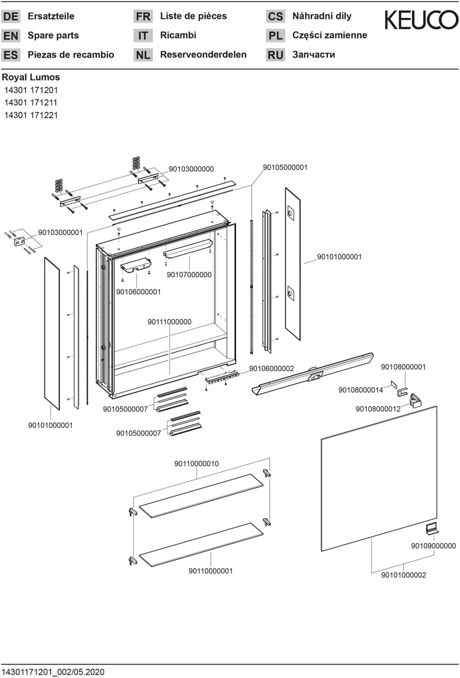Keuco Royal Lumos Spiegelschrank 14301171201, 650x735x165mm, Anschlag Links, LED-Beleuchtung 3 Keuco Royal Lumos Spiegelschrank 14301171201, 650x735x165mm, Anschlag Links, LED-Beleuchtung – Bild 3
