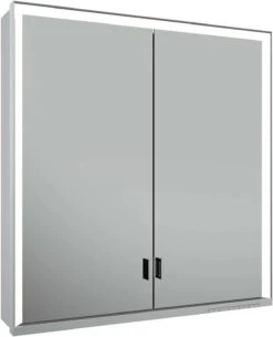 Keuco Royal Lumos Spiegelschrank 14307172301 Wandvorbau, Silber-eloxiert, Verdecktes Ablagefach, 700 X 735 X 165 Mm