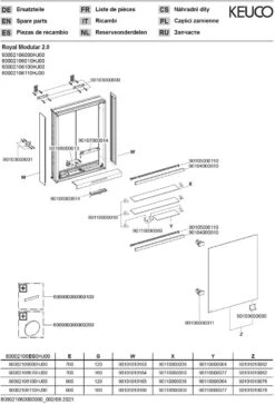 Keuco Royal Modular 2.0 Spiegelschrank 800021061100000 600 X 900 X 160 Mm, Ohne Steckdose, Wandvorbau, 1-türig, Links, DALI -VIEGA Verkäufe Keuco Royal Modular 2.0 Spiegelschrank 800021061100000 600 x 900 x 160 mm ohne Steckdose Wandvorbau 1 tuerig links DALI 2