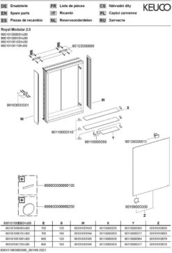 Keuco Royal Modular 2.0 Spiegelschrank 800101061100100 600 X 900 X 160 Mm, 1 Steckdose, Wandvorbau, Rechts -VIEGA Verkäufe Keuco Royal Modular 2.0 Spiegelschrank 800101061100100 600 x 900 x 160 mm 1 Steckdose Wandvorbau rechts 2