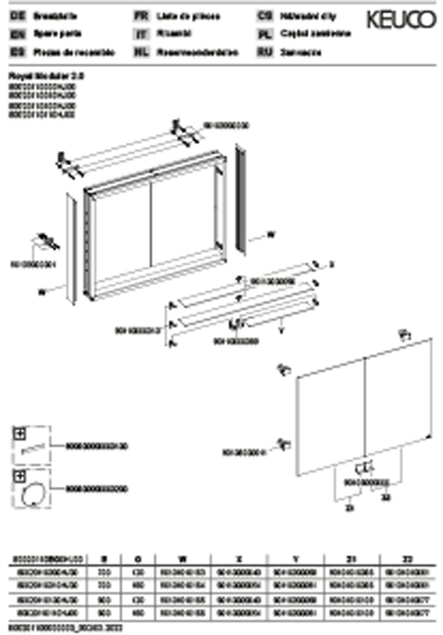 Keuco Royal Modular 2.0 Spiegelschrank 800201100100200 1000 X 700 X 160 Mm, 2 Steckdosen, Wandvorbau, 2-türig 3 Keuco Royal Modular 2.0 Spiegelschrank 800201100100200 1000 X 700 X 160 Mm, 2 Steckdosen, Wandvorbau, 2-türig – Bild 3