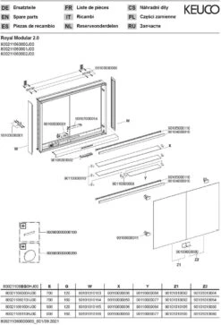 Keuco Royal Modular 2.0 Spiegelschrank 800211061100300 600 X 900 X 160 Mm, 1 Steckdose, 1 Doppel-USB-Ladestelle, Wandvorbau, 2-türig -VIEGA Verkäufe Keuco Royal Modular 2.0 Spiegelschrank 800211061100300 600 x 900 x 160 mm 1 Steckdose 1 Doppel USB Ladestelle Wandvorbau 2 tuerig 2