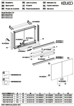 Keuco Royal Modular 2.0 Spiegelschrank 800211081000000 800 X 900 X 120 Mm, Ohne Steckdose, Wandvorbau, 2-türig -VIEGA Verkäufe Keuco Royal Modular 2.0 Spiegelschrank 800211081000000 800 x 900 x 120 mm ohne Steckdose Wandvorbau 2 tuerig 2