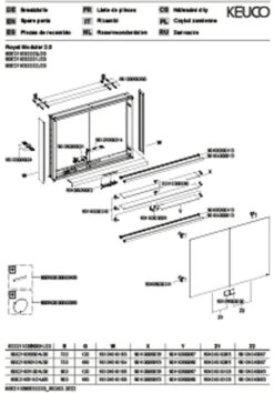 Keuco Royal Modular 2.0 Spiegelschrank 800211091000300 900 X 900 X 120 Mm, 1 Steckdose, 1 Doppel-USB-Ladestelle, Wandvorbau, 2-türig -VIEGA Verkäufe Keuco Royal Modular 2.0 Spiegelschrank 800211091000300 900 x 900 x 120 mm 1 Steckdose 1 Doppel USB Ladestelle Wandvorbau 2 tuerig 2