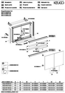 Keuco Royal Modular 2.0 Spiegelschrank 800221090000300 900 X 700 X 120 Mm, 1 Steckdose, 1 Doppel-USB-Ladestelle, Wandvorbau, 2-türig, DALI -VIEGA Verkäufe Keuco Royal Modular 2.0 Spiegelschrank 800221090000300 900 x 700 x 120 mm 1 Steckdose 1 Doppel USB Ladestelle Wandvorbau 2 tuerig DALI 2