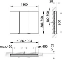 Keuco Royal Modular 2.0 Spiegelschrank 800300111000300 1100 X 900 X 120 Mm, 1 Steckdose, 1 Doppel-USB-Ladestelle, Wandeinbau, 3-türig 4 Keuco Royal Modular 2.0 Spiegelschrank 800300111000300 1100 X 900 X 120 Mm, 1 Steckdose, 1 Doppel-USB-Ladestelle, Wandeinbau, 3-türig -VIEGA Verkäufe Keuco Royal Modular 2.0 Spiegelschrank 800300111000300 1100 x 900 x 120 mm 1 Steckdose 1 Doppel USB Ladestelle Wandeinbau 3 tuerig 1