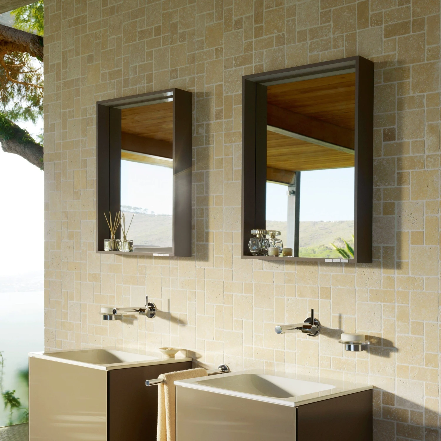 Keuco X-Line Lichtspiegel 33296141500 Beleuchtet, Trüffel, 500x700x105m 2 Keuco X-Line Lichtspiegel 33296141500 Beleuchtet, Trüffel, 500x700x105m – Bild 2