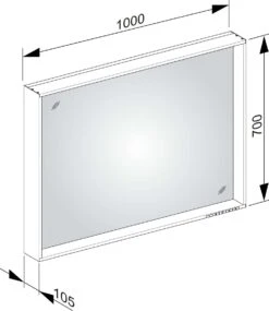 Keuco X-Line Lichtspiegel 33297183000, Cashmere, 1000x700x105mm, Mit LED-Beleuchtung -VIEGA Verkäufe Keuco X Line Lichtspiegel 33297183000 Cashmere 1000x700x105mm mit LED Beleuchtung 8