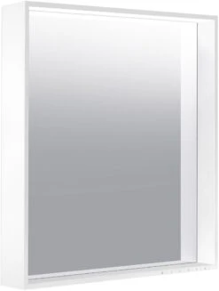 Keuco X-Line Lichtspiegel 33298182000, Cashmere, 650x700x105mm, LED-Beleuchtung Und Spiegelheizung