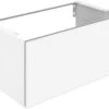 Keuco X-Line Waschtisch-Unterschrank 33161290000 Dekor Inox Seidenmatt, Glas Inox Satiniert, 80x40x49cm