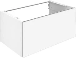 Keuco X-Line Waschtisch-Unterschrank 33161290000 Dekor Inox Seidenmatt, Glas Inox Satiniert, 80x40x49cm