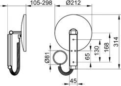 Keuco ILook_move Kosmetikspiegel 17612059005 Beleuchtet, Ø 212 Mm, Nickel Gebürstet, Spiralkabel -VIEGA Verkäufe Keuco iLook move Kosmetikspiegel 17612059005 beleuchtet o 212 mm Nickel gebuerstet Spiralkabel 1
