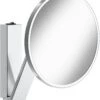 Keuco ILook_move Kosmetikspiegel 17612079004 Edelstahl-finish, Wandmodell, Beleuchtet, Ø 212 Mm