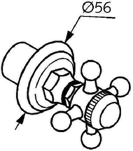 Kludi 1926 Unterputz Ventil 518160520 Feinbau Set, Markierung: Hot, Chrom 2 Kludi 1926 Unterputz Ventil 518160520 Feinbau Set, Markierung: Hot, Chrom – Bild 2
