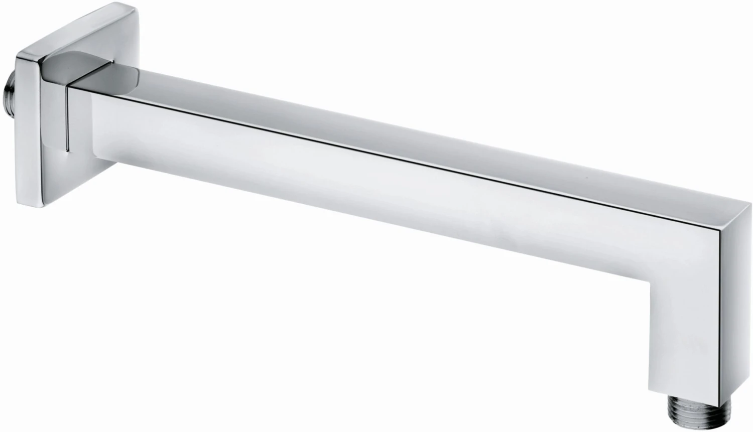 Kludi A-qa Brausearm 6654305-00 Chrom, Ausladung 250 Mm, DN 15, Schubrosette Eckig, 58mm 1 Kludi A-qa Brausearm 6654305-00 Chrom, Ausladung 250 Mm, DN 15, Schubrosette Eckig, 58mm