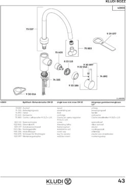 Kludi Küchenarmatur Bozz 428030576 Chrom, Schwenkbarer Auslauf -VIEGA Verkäufe Kludi Kuechenarmatur Bozz 428030576 chrom schwenkbarer Auslauf 2