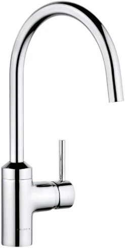Kludi Küchenarmatur Bozz 428030576 Chrom, Schwenkbarer Auslauf