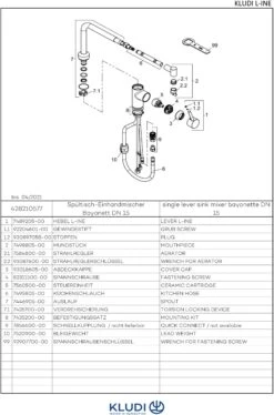 Kludi L-INE Küchenarmatur 428210577 Chrom, Schwenkbarer Ausziehbarer Auslauf -VIEGA Verkäufe Kludi L INE Kuechenarmatur 428210577 chrom schwenkbarer ausziehbarer Auslauf 4
