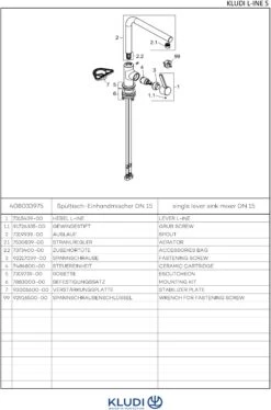 Kludi L-ine S Küchenarmatur 408033975 Geschlossener Hebel, Schwenkbarer Auslauf, Mattschwarz -VIEGA Verkäufe Kludi L ine S Kuechenarmatur 408033975 geschlossener Hebel schwenkbarer Auslauf mattschwarz 2