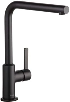 Kludi L-ine S Küchenarmatur 408033975 Geschlossener Hebel, Schwenkbarer Auslauf, Mattschwarz