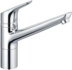 Kludi Objekta Küchenarmatur 325750575 Chrom, Niederdruck, Schwenkbarer Auslauf