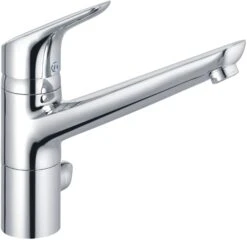 Kludi Objekta Küchenarmatur 325760575 Chrom, Schwenkbarer Auslauf, Mit Absperrung