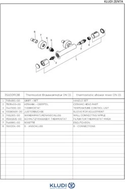 Kludi Zenta White Brausethermostat 351009138 Chrom/weiss, Aufputz 5 Kludi Zenta White Brausethermostat 351009138 Chrom/weiss, Aufputz -VIEGA Verkäufe Kludi Zenta White Brausethermostat 351009138 chrom weiss Aufputz 2