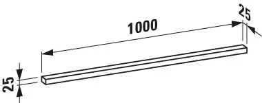 LAUFEN Frame 25 LED-Leuchte H4475129000071 25x1000x25 Mm, Mit Schalter, Horizontal 3 LAUFEN Frame 25 LED-Leuchte H4475129000071 25x1000x25 Mm, Mit Schalter, Horizontal – Bild 3