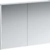 LAUFEN Frame 25 LED-Spiegelschrank 4086039001451, 100cm, 2 Türen, Seite Weiß
