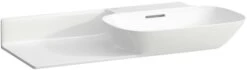 LAUFEN INO Waschtisch 8133014001091, 90x45cm, LCC, Ablage L., Ohne Hahnl., Mit Überl., Saphirkeramik