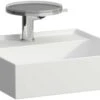 LAUFEN Kartell Handwaschbecken 8153317578151, 46x46cm, Weiß Matt, 2 Hahnlöcher, Saphirkeramik