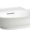 LAUFEN The New Classic Aufsatzhandwaschbecken H8168520001091 50x45cm, Unterseite Geschliffen, Mit Überlauf, Ohne Hahnloch, Weiß