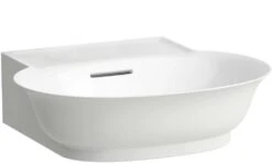 LAUFEN The New Classic Aufsatzhandwaschbecken H8168520001091 50x45cm, Unterseite Geschliffen, Mit Überlauf, Ohne Hahnloch, Weiß