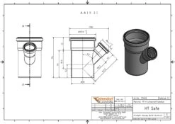 Ostendorf HTsafe HTsafe-Abzweig 175220 DN/OD 110/50x45° 3 Ostendorf HTsafe HTsafe-Abzweig 175220 DN/OD 110/50x45° -VIEGA Verkäufe Ostendorf HTsafe HTsafe Abzweig 175220 DN OD 110 50x45° 1